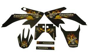 Fast50s - Fast50s Skull Graphics for Honda CRF50