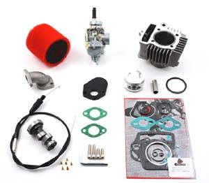 Trail Bikes - Trail Bikes 88cc Big Bore Kit + 20mm Carburetor Kit + Race Cam Performance Kit - Z50 / XR50 / CRF50 (Stock head)