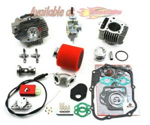 Trail Bikes - Trail Bikes 88cc Big Bore Kit, 20mm Carb Kit & Race Head - Z50 (1988-99),  XR50 / CRF50 / XR70 / CRF70 (All)