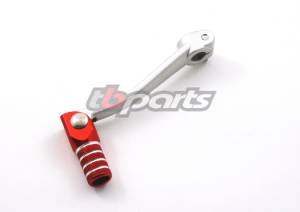 Trail Bikes - Trail Bikes Gear Shifter, Stock Length, Aluminum w/ Red Folding Billet Tip - Z50 /  XR50 /  CRF50 /  XR70 /  CRF70 /  CT70