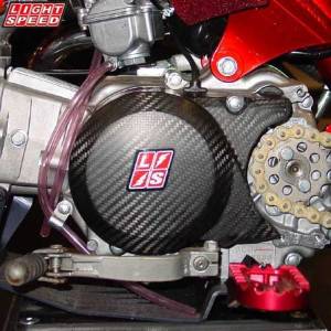 Fast50s - Lightspeed Carbon Fiber Ignition Cover -  Honda 50's & 70's