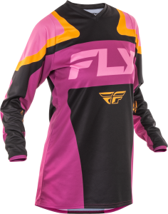 FLY RACING WOMEN'S F-16 JERSEY BLACK/MAUVE/YELLOW XL