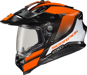 SCORPION EXO XT9000 CARBON FULL-FACE HELMET TRAILHEAD ORANGE LG