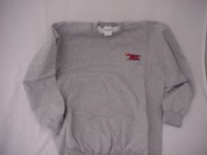 Fast50s - Fast50s Crew Embroidered Sweatshirt Grey 50% OFF - Image 1