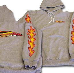 Fast50s - Fast50s Hooded Sweatshirt with Flames  - Image 1