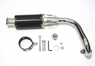 Trail Bikes - Trail Bikes Performance Exhaust + Carbon Fiber Can and Removable Silencer - Honda Z50 - Image 1