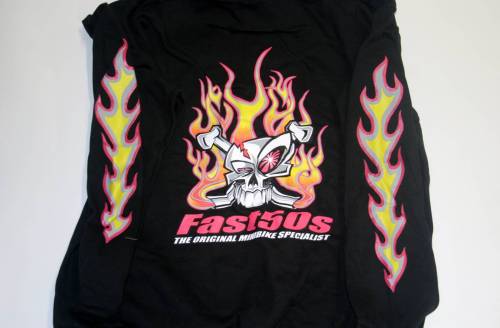 Fast50s - Fast50s Ladies Limited Edition Hoodie Zip Up - BLACK - Image 1