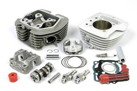 Takegawa - Takegawa SuperHead+R Bore Up Kit (S-CUT)  Ape / XR / CRF100 (136cc Stage-3 plated cylinder) - Image 1