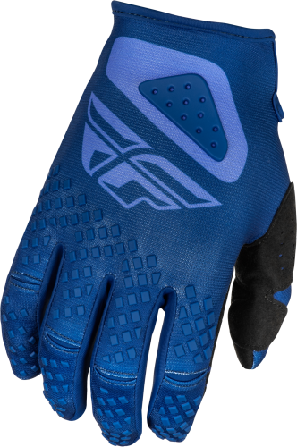 FLY RACING YOUTH KINETIC SYM GLOVES ULTRAMARINE/DARK BLUE YL - Image 1