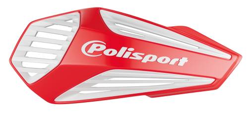 POLISPORT MX AIR HANDGUARDS RED/WHITE - Image 1