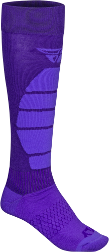 FLY RACING SNOW PERFORMANCE COOLMAX SOCK PURPLE LG/XL - Image 1