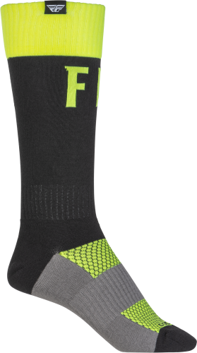 FLY RACING MX PRO SOCKS HI-VIS/BLACK SM/MD - Image 1