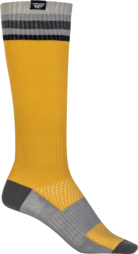 FLY RACING MX SOCKS THIN YELLOW LG/XL - Image 1
