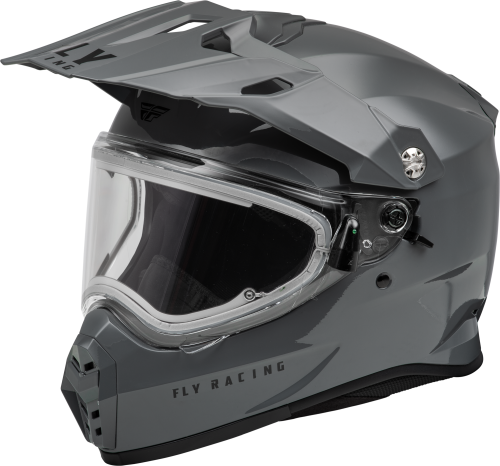 FLY RACING TREKKER CW SOLID HELMET ELEC SHLD GREY MD - Image 1