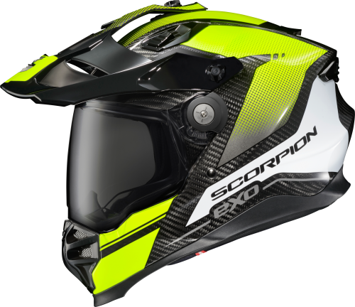SCORPION EXO XT9000 CARBON FULL-FACE HELMET TRAILHEAD HI-VIS MD - Image 1