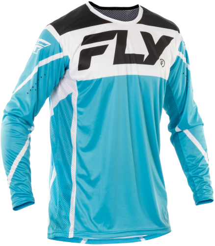 FLY RACING YOUTH LITE JERSEY BLUE/WHITE/BLACK YXL - Image 1