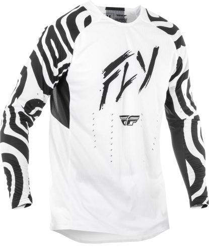 FLY RACING EVOLUTION  DST ABYSS JERSEY WHITE/BLACK MD - Image 1