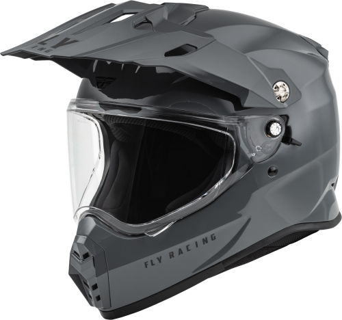 FLY RACING TREKKER SOLID HELMET GREY SM - Image 1