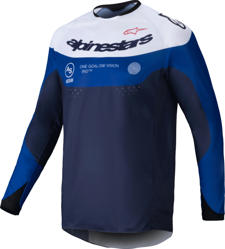 ALPINESTARS PRO-DURA JERSEY NAVY/BRIGHT BLUE/WHITE XL - Image 1