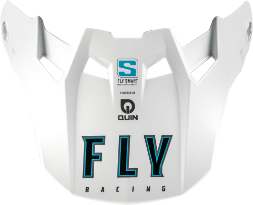 FLY RACING FORMULA S CARBON SOLID VISOR WHITE YL/SM - Image 1