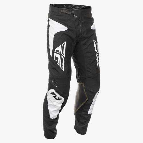 FLY RACING KINETIC SYM PANTS CA/NY BLACK/WHITE SZ 40 - Image 1
