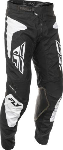 FLY RACING KINETIC SYM PANTS BLACK/WHITE SZ 28 - Image 1