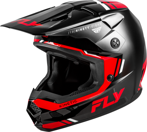 FLY RACING KINETIC VERDICT HELMET BLACK/RED/WHITE 2X - Image 1