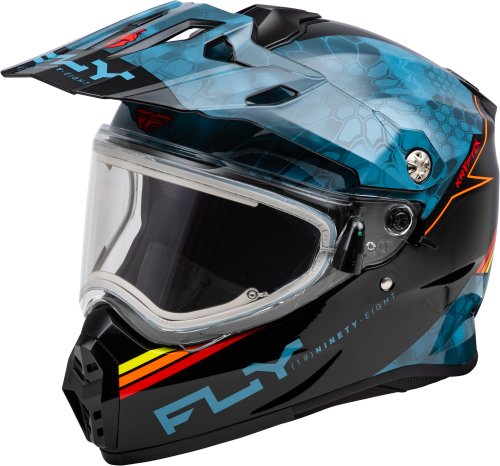 FLY RACING TREKKER CW CONCEAL HELMET ELEC SHLD SLATE/BLACK/RED SM - Image 1