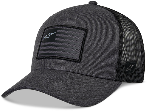ALPINESTARS FLAG SNAPBACK HAT CHARCOAL HEATHER/BLACK - Image 1