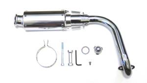 Trail Bikes z50 Performance Exhaust - Stainless Can and Removable Silencer