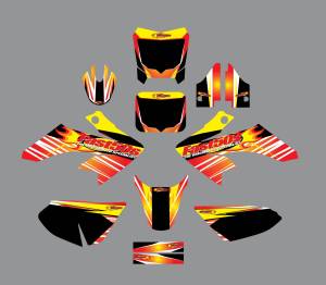 Fast50s Firestorm Graphics Kit - Honda CRF50