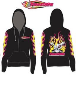 Fast50s - Fast50s Ladies Limited Edition Hoodie Zip Up - BLACK - Image 2