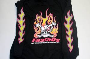 New Items - Fast50s - Fast50s Ladies Limited Edition Hoodie Zip Up - BLACK