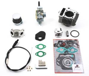 Trail Bikes 88cc Stock Head Big Bore Kit + 20mm Carb Kit - (For Z50 K1-1978 Model 6 Volt Engines)