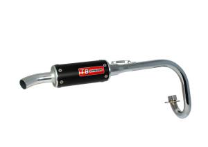 Trail Bikes Performance Small Can Exhaust w/ Carbon Fiber or Matte Black Can K0-K2 ('68-1971) - Honda Z50