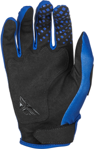 FLY RACING YOUTH KINETIC SYM GLOVES ULTRAMARINE/DARK BLUE YL - Image 2