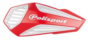 POLISPORT MX AIR HANDGUARDS RED/WHITE
