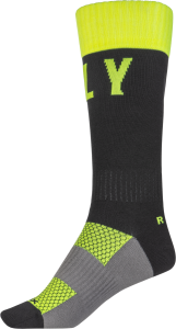 FLY RACING MX PRO SOCKS HI-VIS/BLACK LG/XL - Image 3