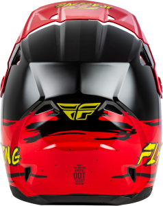 FLY RACING YOUTH KINETIC SURGE HELMET BLACK/RED/YELLOW YS - Image 2