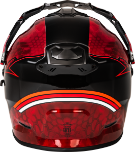 FLY RACING TREKKER CW CONCEAL HELMET DUAL SHLD RED/BLACK 2X - Image 2