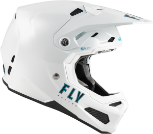 FLY RACING YOUTH FORMULA S CARBON SOLID HELMET WHITE YL - Image 4