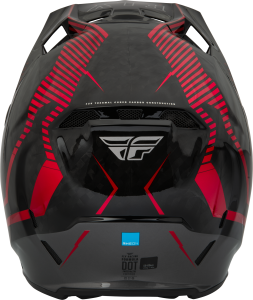 FLY RACING YOUTH FORMULA CARBON TRACER HELMET RED/BLACK YL - Image 2