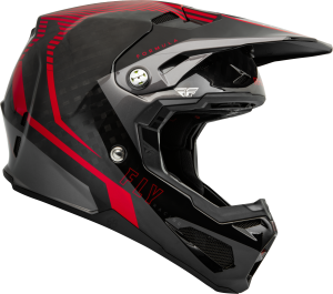 FLY RACING YOUTH FORMULA CARBON TRACER HELMET RED/BLACK YL - Image 4
