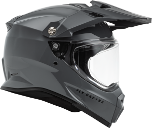 FLY RACING TREKKER SOLID HELMET GREY MD - Image 4