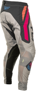 FLY RACING LITE VICE PANTS LIGHT GREY/PINK/CORAL SZ 36 - Image 3