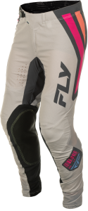 FLY RACING LITE VICE PANTS LIGHT GREY/PINK/CORAL SZ 36 - Image 4