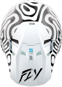 FLY RACING FORMULA S CARBON ABYSS HELMET WHITE/BLACK LG - Image 3