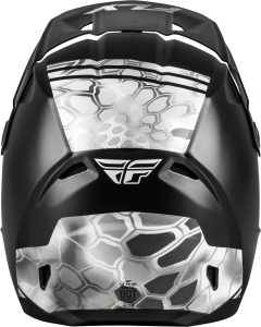 FLY RACING KINETIC VERDICT KRYPTEK HELMET BLACK/GREY MD - Image 2