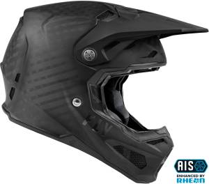 FLY RACING FORMULA CARBON SOLID HELMET MATTE BLACK CARBON XS - Image 4