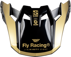 FLY RACING FORMULA S CARBON LEGACY VISOR BLACK/GOLD MD/LG